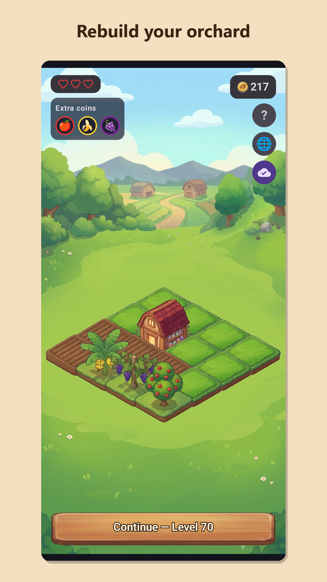Rebuild an abandoned orchard